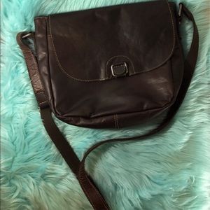Jack Georges Crossbody Purse. All Leather. Brown. In awesome condition!